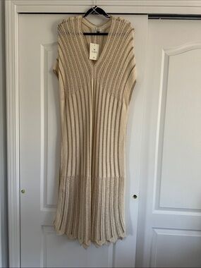 Floris made in Italy gold/beige cover up/dress size M/L NWT